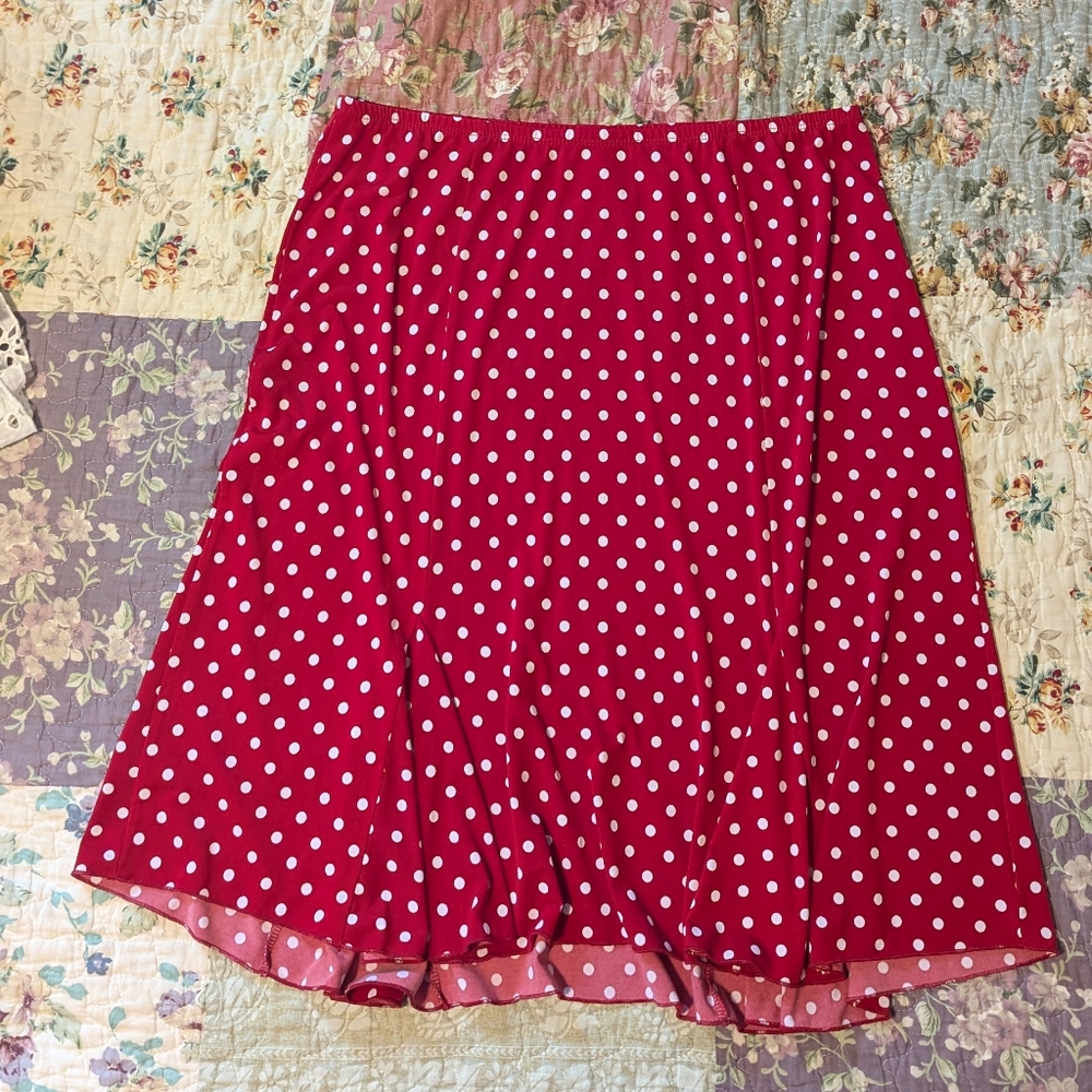 Vintage Perseption Concept polka dot skirt size XL
